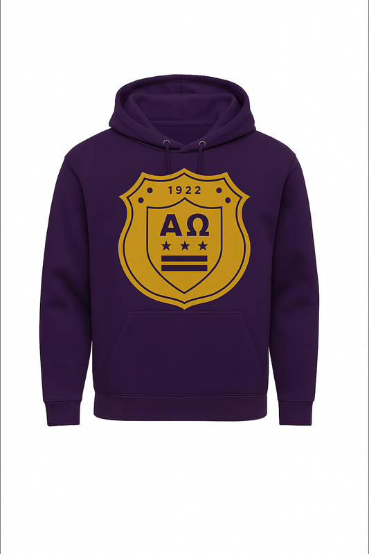 Alpha Omega Chapter Hoodie - Royal Purple